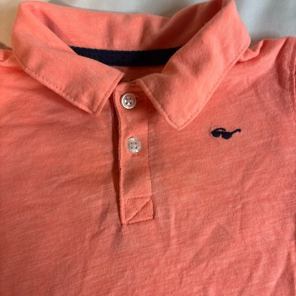 Carter's Vibrant Coral Polo Shirt with sunglasses 24 months with collar